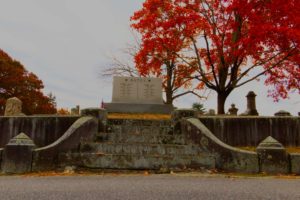 Woodlawn Cemetery in fall