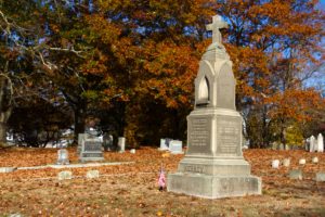 Woodlawn Cemetery in fall