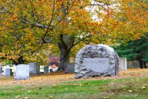 North Purchase Cemetery in fall
