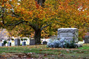 North Purchase Cemetery in fall