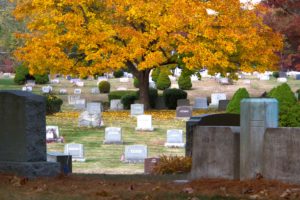 North Purchase Cemetery in fall