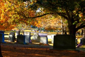 North Purchase Cemetery in fall