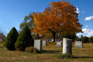 North Purchase Cemetery in fall