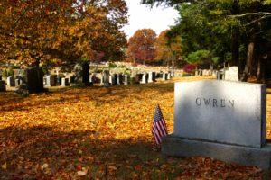North Purchase Cemetery in fall