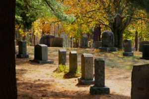 North Purchase Cemetery in fall